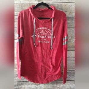 Red Park City Graphic Hoodie